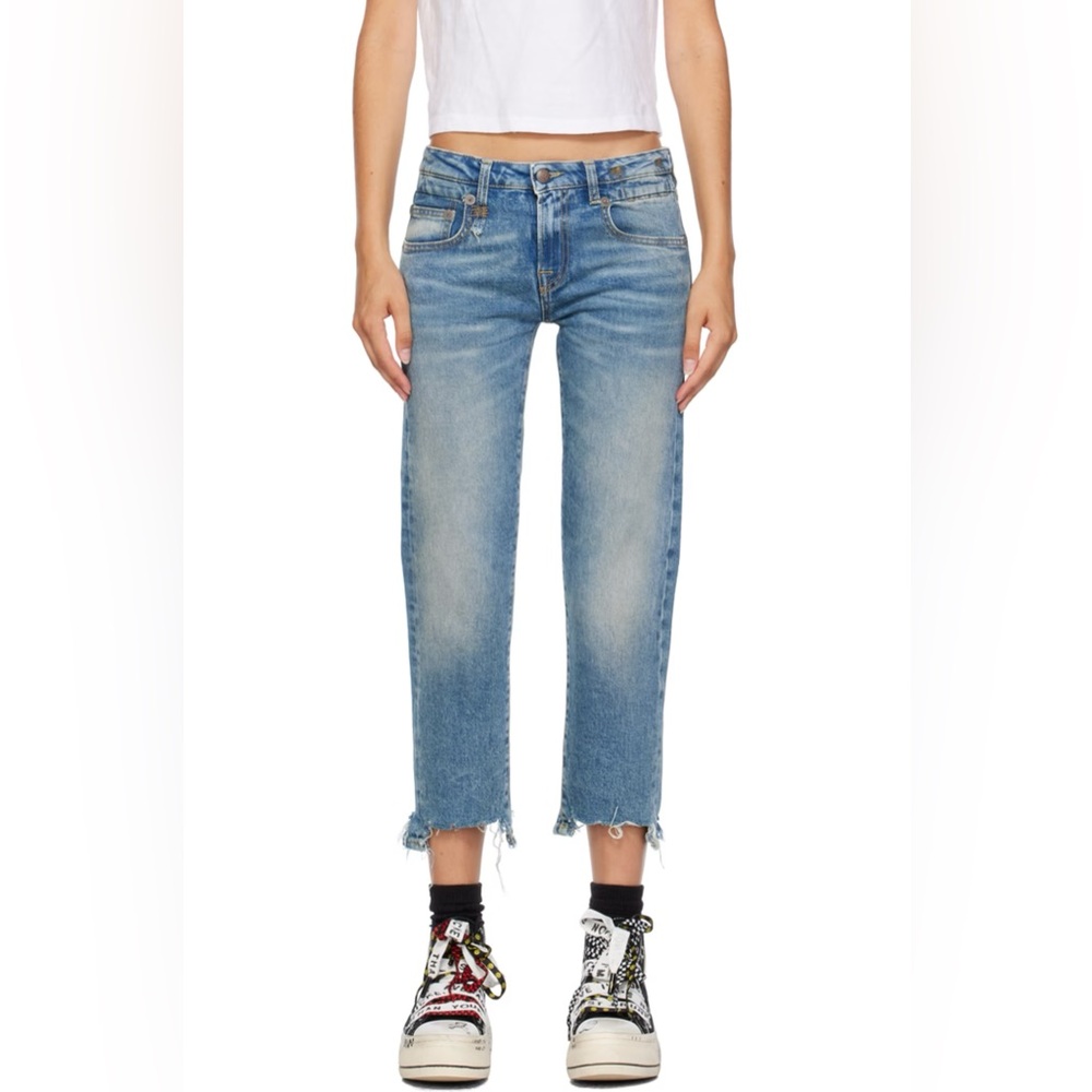 R13 Boy Straight Leg Crop Jeans